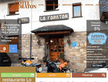 Tablet Screenshot of hotelrestauranteloforaton.com